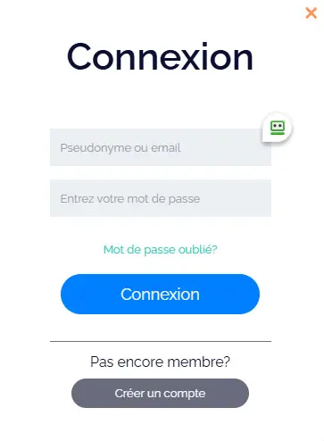 Connexion des membres du BETRIOT CASINO
